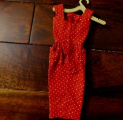 RUST RED DOT SHEATH BK
